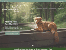 Tablet Screenshot of animalvaccinationservice.com